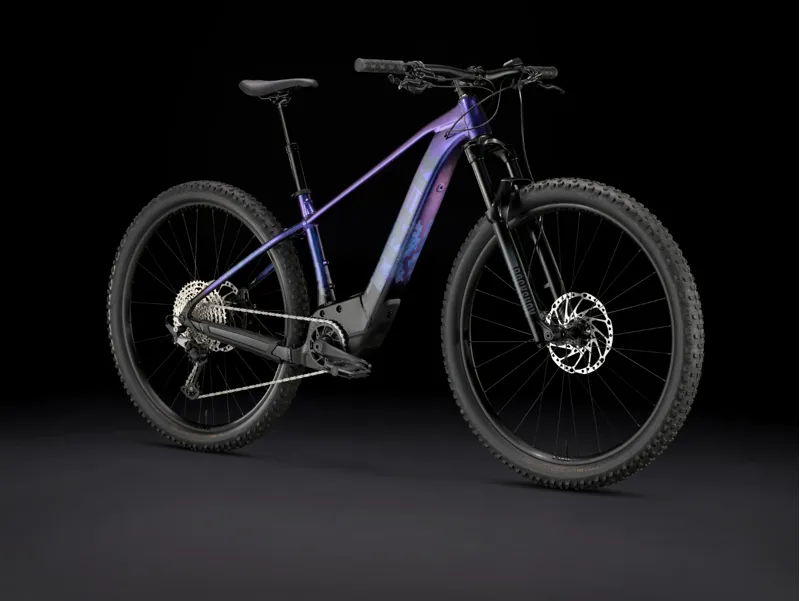 Trek Marlin+ 8 Electric Hardtail Mountain Bike 2025 in Purple Flip to Black Fade-7